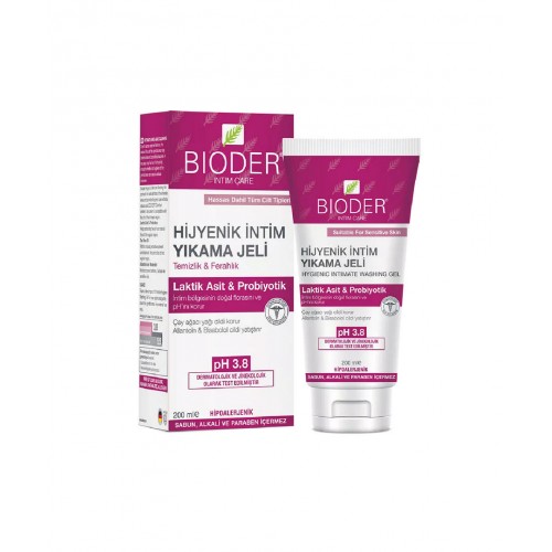 Bioder Hijyenik İntim Yıkama Jeli 200 ml | Hassas Bölgelerin Günlük Temizliği İçin pH Dengeli Jel Bioder Hijyenik İntim Yıkama Jeli 200 ml | Hassas Bölgelerin Günlük Temizliği İçin pH Dengeli Jel
