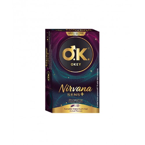 Okey Nirvana Sens 8 Adet | Ultra Kabartmalı Prezervatif