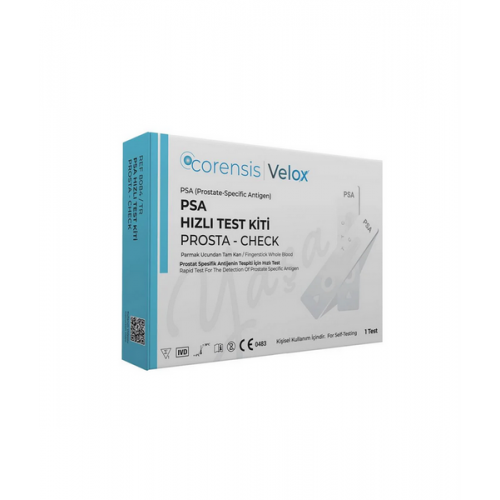 Corensis Velox PSA Hızlı Test Kiti | Prostat Spesifik Antijen Seviyesini Hızlı Şekilde Ölçen Test Kiti Corensis Velox PSA Hızlı Test Kiti | Prostat Spesifik Antijen Seviyesini Hızlı Şekilde Ölçen Test Kiti