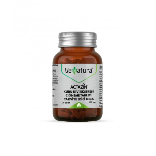 VeNatura Actazin Kuru Kivi Ektresi 30 Çiğneme Tablet | Vitaminler ve Mineraller İçeren Genel Yaşam Kalitenizi Artırmaya Yardımcı Takviye Edici Gıda VeNatura Actazin Kuru Kivi Ektresi 30 Çiğneme Tablet | Vitaminler ve Mineraller İçeren Genel Yaşam Kalitenizi Artırmaya Yardımcı Takviye Edici Gıda
