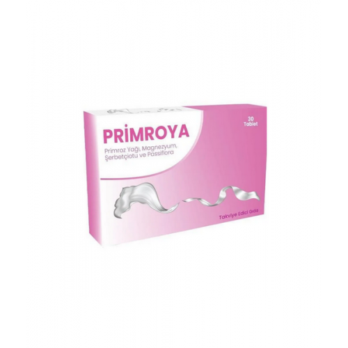 Primroya 30 Tablet | Primroz Yağı ve Magnezyum İçerikli Bitkisel Destekleyici Gıda