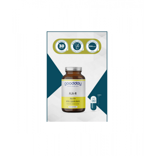 Goodday ALA-R 30 Kapsül | Alfa Lipoik Asit İçerikli Bitkisel Antioksidan Goodday ALA-R 30 Kapsül | Alfa Lipoik Asit İçerikli Bitkisel Antioksidan