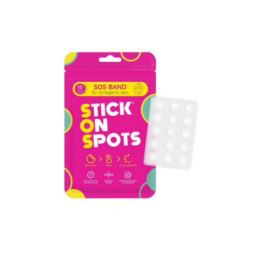 Stick On Spots SOS Akne Bandı 15'li | İstenmeyen Sivilceleri Gidermek İçin Hızlı ve Etkili Bir Çözüm Sunan Akne Bandı