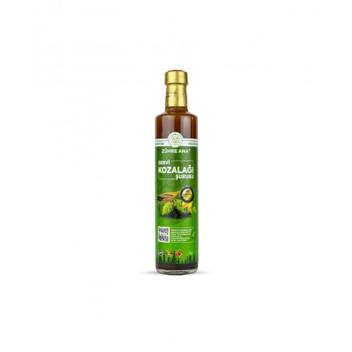 Zühre Ana Servi Kozalağı Şurubu 650 ml | Servi Kozalağı ve Kara Mürver İçeren Şurup Zühre Ana Servi Kozalağı Şurubu 650 ml | Servi Kozalağı ve Kara Mürver İçeren Şurup