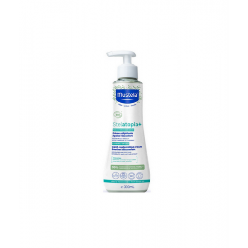 Mustela Stelatopia Lipit Yenileyici Krem 300 ml | Hassas Ciltler İçin Özel Olarak Formüle Edilmiş Nemlendirici Krem