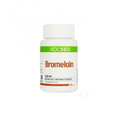 Voonka Bromelain 60 Kapsül | Sindirim Sistemini Desteklemeye Yardımcı Takviye Edici Gıda Voonka Bromelain 60 Kapsül | Sindirim Sistemini Desteklemeye Yardımcı Takviye Edici Gıda