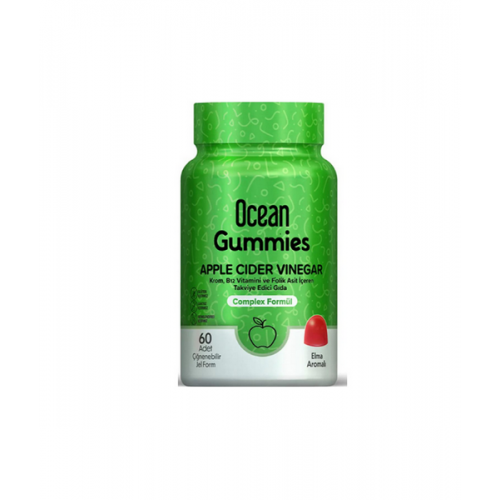 Ocean Gummies Apple Cider 60 Çiğnenebilir Jel Form | Elma Sirkesi ile Sağlıklı Yaşamı Destekleyen Çiğnenebilir Jel Ocean Gummies Apple Cider 60 Çiğnenebilir Jel Form | Elma Sirkesi ile Sağlıklı Yaşamı Destekleyen Çiğnenebilir Jel