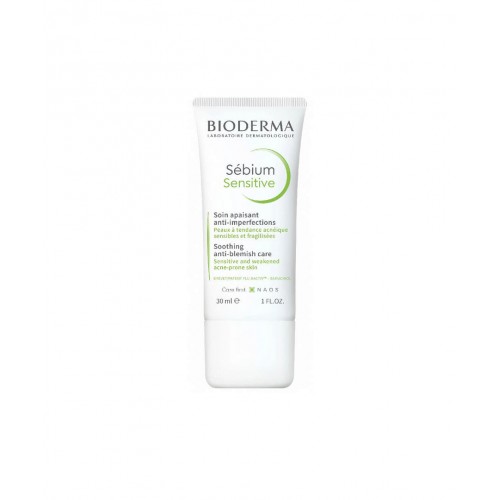 Bioderma Sebium Sensitive Krem 30 ml | Bioderma Sebium Sensitive Cream 30 ML | Akne Tedavisi Sonucu Kuruyan ve Hassaslaşan Ciltlere Özel Nemlendirici Bakım Kremi