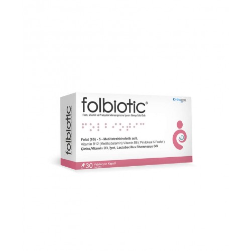 Folbiotic 30 Kapsül | Sindirim Sistemini Düzenlemeye ve Bağışıklık Sistemini Desteklemeye Yardımcı Probiyotik Bakteri İçeren Takviye