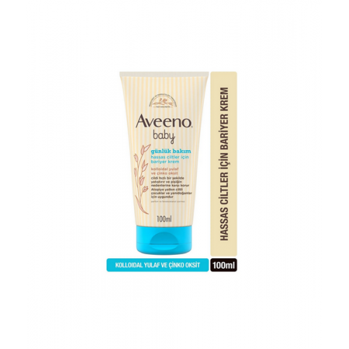 Aveeno Baby Hassas Ciltler İçin Bariyer Krem 100 ml | Bebeklerin Hassas Cildini Korumak ve Cilt Bariyerini Güçlendirmek İçin Geliştirilmiş Nemlendirici Krem