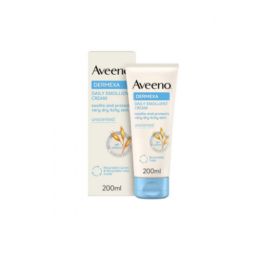 Aveeno Dermexa Daily Emollient Cream 200 ml | Cildin Nem Dengesini Korumaya Yardımcı, Kuru ve Hassas Ciltler İçin Uygun Bakım Kremi