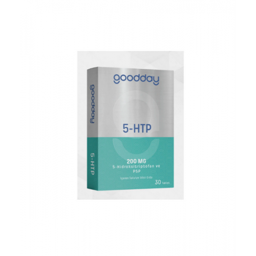 Goodday 5-HTP 30 Tablet | Hidroksitriptofan-5 İçeriğiyle Genel Ruh Halini Destekleyen ve Zindelik Kazandıran Takviye Edici Gıda
