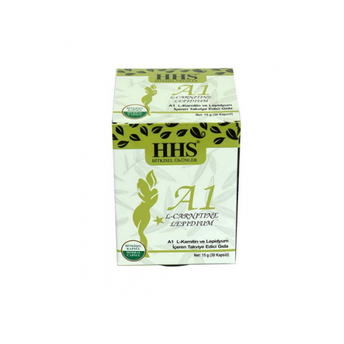 HHS A1 L-Carnitine Lepidium 30 Kapsül | Enerji Üretimini Destekleyerek Fiziksel Performansın Artmasına Yardımcı Olur HHS A1 L-Carnitine Lepidium 30 Kapsül | Enerji Üretimini Destekleyerek Fiziksel Performansın Artmasına Yardımcı Olur