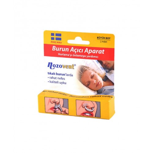 Nozovent Burun Aparatı - İkili | Horlamayı Önlemeye Yardımcı Burun Açıcı Aparat