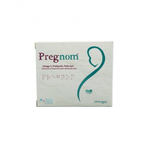 Pregnom 30 Yumuşak Kapsül | Kadınların Sağlıklı Bir Gebelik Süreci Geçirmelerine Yardımcı Takviye Edici Gıda