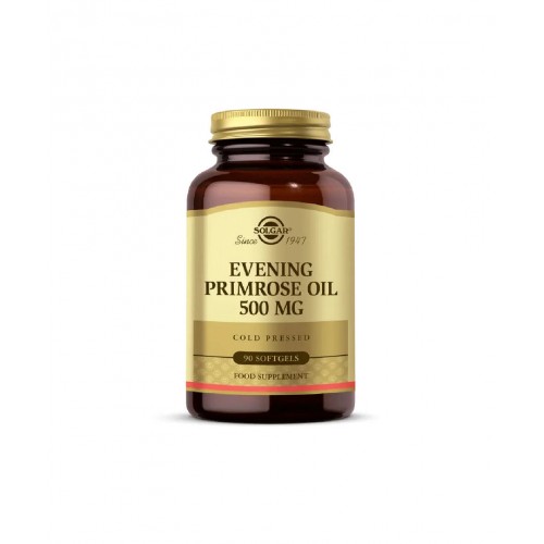 Solgar Evening Primrose Oil 500 Mg 90 Kapsül | Soğuk Sıkım Omega 6 Kaynağı Primroz Yağı (Çuha Çiçeği Yağı) İçeren Besin Takviyesi