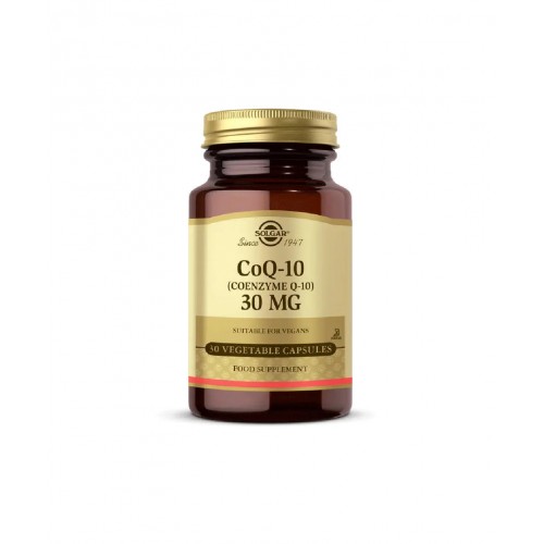 Solgar Coenzyme Q-10 30 Mg 30 Kapsül | Koenzim Q-10 İçeren Kapsül Formunda Kalp Sağlığı ve Genel Yaşam Kalitesi Destekleyici Takviye Edici Gıda Solgar Coenzyme Q-10 30 Mg 30 Kapsül | Koenzim Q-10 İçeren Kapsül Formunda Kalp Sağlığı ve Genel Yaşam Kalitesi Destekleyici Takviye Edici Gıda