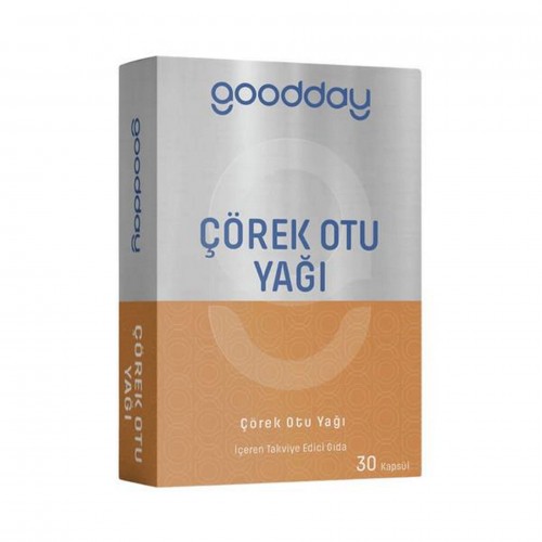 Goodday Çörekotu Yağı 500 mg 30 Likit Kapsül | Değerli Çörekotu Yağı ve Özel Formülü ile Yüksek Kaliteli Besin Takviyesidir Goodday Çörekotu Yağı 500 mg 30 Likit Kapsül | Değerli Çörekotu Yağı ve Özel Formülü ile Yüksek Kaliteli Besin Takviyesidir