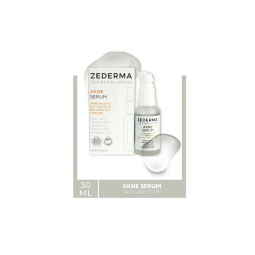 Zederma Akne Karşıtı Serum 30 ml | Gözenekleri Temizleyen, Akne Oluşumunu Engelleyici Serum