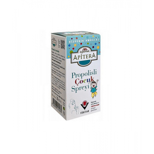 Apitera Propolisli Çocuk Spreyi 20 ml | Saf Propolis İçeren Ahududu Aromalı Takviye Edici Gıda Apitera Propolisli Çocuk Spreyi 20 ml | Saf Propolis İçeren Ahududu Aromalı Takviye Edici Gıda