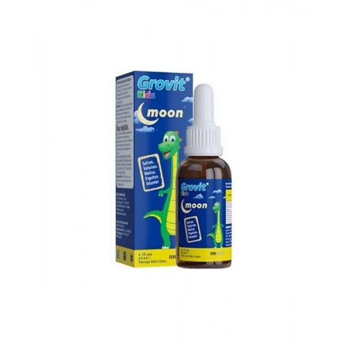 Grovit Kids Moon Damla 50 ml | Çocuklar İçin Özel Bitki Ekstreleri İçeren Sıvı Takviye Edici Gıda Grovit Kids Moon Damla 50 ml | Çocuklar İçin Özel Bitki Ekstreleri İçeren Sıvı Takviye Edici Gıda