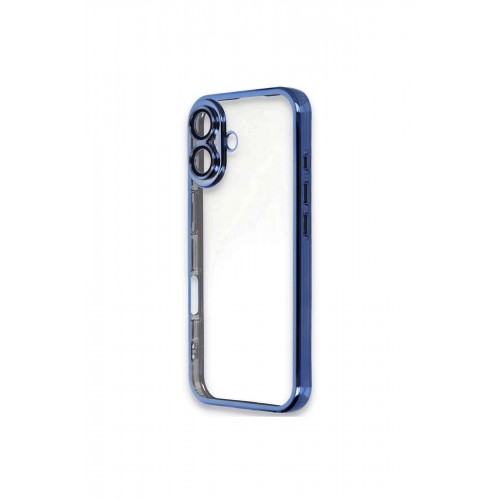 Newface iPhone 16 Kılıf Razer Lensli Silikon - Mavi Newface iPhone 16 Kılıf Razer Lensli Silikon - Mavi