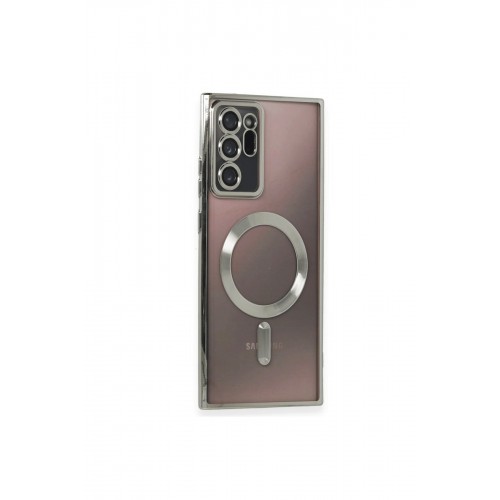 Newface Samsung Galaxy Note 20 Ultra Kılıf Kross Magneticsafe Kapak - Titan Gri