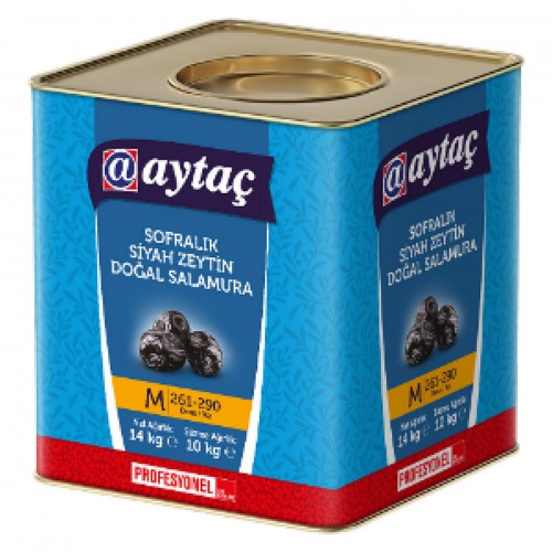 Aytaç Salamura Siyah Zeytin (M) 261-290 (1x10kg)