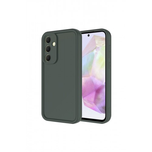 Newface Samsung Galaxy A16 5G Kılıf Viera Silikon - Koyu Yeşil
