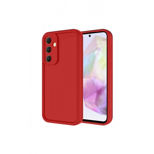 Newface Samsung Galaxy A16 5G Kılıf Viera Silikon - Kırmızı