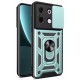 Newface İnfinix Zero 30 5G Kılıf Pars Lens Yüzüklü Silikon - Yeşil