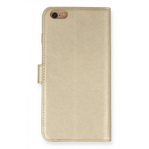 Newface iPhone 6 Plus Kılıf Trend S Plus Kapaklı Kılıf - Gold Newface iPhone 6 Plus Kılıf Trend S Plus Kapaklı Kılıf - Gold