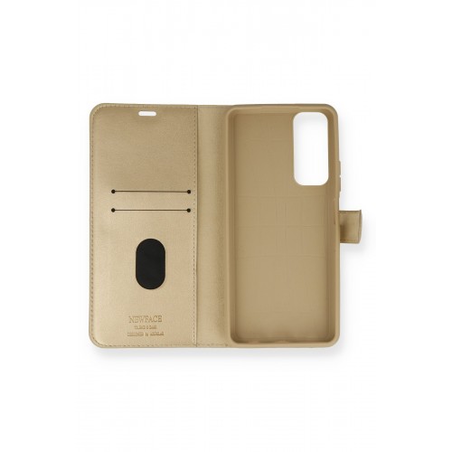 Newface Huawei P Smart 2021 Kılıf Trend S Plus Kapaklı Kılıf - Gold Newface Huawei P Smart 2021 Kılıf Trend S Plus Kapaklı Kılıf - Gold