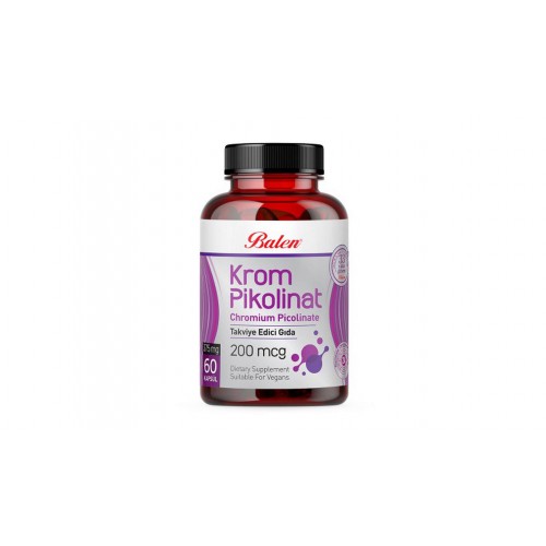 Krom Pikolinat Kapsül 375 Mg* 60 | Metabolizma Destekleyici Takviye Edici Mineral