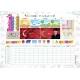 Statik Kağıt Öğrenci Planlayıcı 70 CM X 100 CM Statik Kağıt Öğrenci Planlayıcı 70 CM X 100 CM