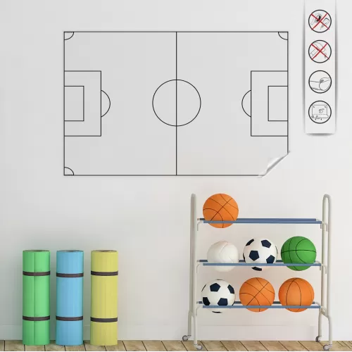 Statik Kağıt Futbol Taktik Tahtası 100 CM X 150 CM Statik Kağıt Futbol Taktik Tahtası 100 CM X 150 CM