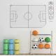 Statik Kağıt Futbol Taktik Tahtası 100 CM X 150 CM Statik Kağıt Futbol Taktik Tahtası 100 CM X 150 CM
