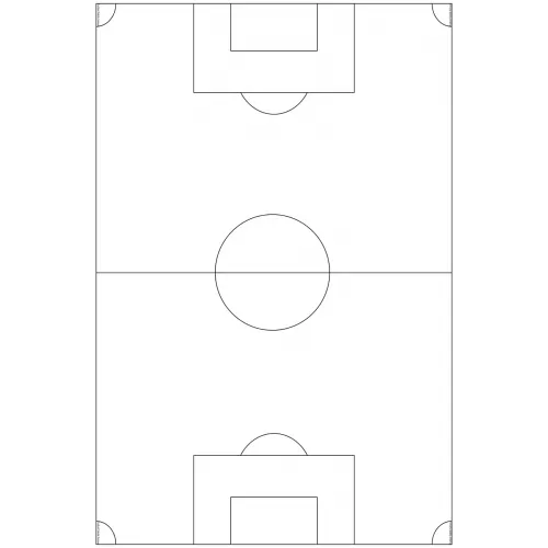 Statik Kağıt Futbol Taktik Tahtası 100 CM X 150 CM Statik Kağıt Futbol Taktik Tahtası 100 CM X 150 CM