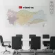 Statik Kağıt Türkiye İl-İlçe Haritası 95 CM X 200 CM Statik Kağıt Türkiye İl-İlçe Haritası 95 CM X 200 CM