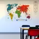 Statik Kağıt World Travel Map  150 CM X 210 CM 