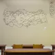 Statik Kağıt Renksiz Türkiye Bölgeler Haritası 150 CM X 270 CM Statik Kağıt Renksiz Türkiye Bölgeler Haritası 150 CM X 270 CM