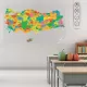 Statik Kağıt Renkli Türkiye Haritası 87 CM X 150 CM Statik Kağıt Renkli Türkiye Haritası 87 CM X 150 CM