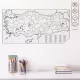 Statik Kağıt Türkiye Haritası 56 CM X 110 CM Statik Kağıt Türkiye Haritası 56 CM X 110 CM