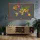 Tablo Görünümlü Dünya Haritası 100 CM X 150 CM Renk GRİ Tablo Görünümlü Dünya Haritası 100 CM X 150 CM Renk GRİ