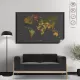 Tablo Görünümlü Dünya Haritası 100 CM X 150 CM Renk GRİ Tablo Görünümlü Dünya Haritası 100 CM X 150 CM Renk GRİ