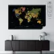 Tablo Görünümlü Dünya Haritası 100 CM X 150 CM Renk GRİ Tablo Görünümlü Dünya Haritası 100 CM X 150 CM Renk GRİ