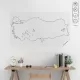 Statik Kağıt Dilsiz Türkiye Haritası 48 CM x 114 CM Statik Kağıt Dilsiz Türkiye Haritası 48 CM x 114 CM