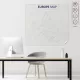 Statik Kağıt Renksiz Dilsiz Avrupa Haritası 150 CM X 156 CM