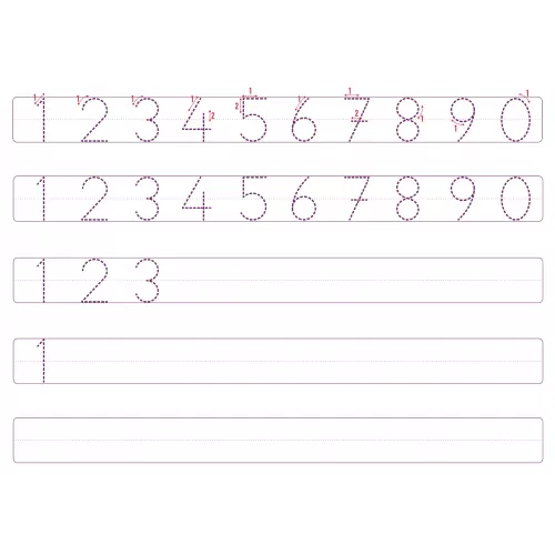Statik Kağıt Rakamlar Çalışması 56 CM X 85 CM Statik Kağıt Rakamlar Çalışması 56 CM X 85 CM