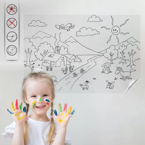Statik Kağıt Boyama Çalışması 56 CM X 85 CM